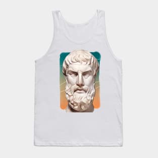 Greek philosopher Epicurus Illustration Tank Top